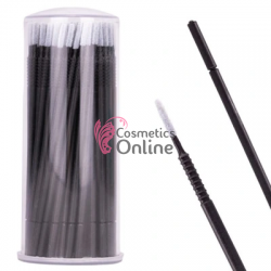 Perii cu microfibra pentru gene false fir cu fir Cilindric 100 bucati - 74376